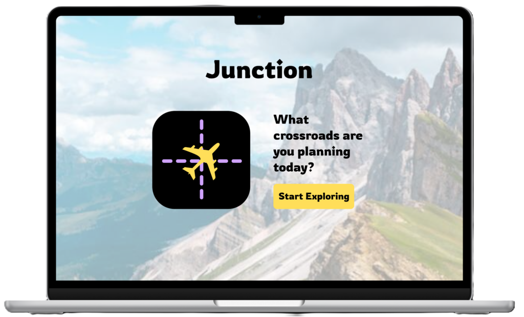 junction mockup on laptop